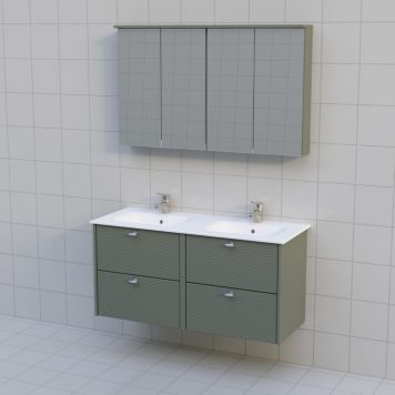 BADRUMSMÖBEL AURA PORSLIN DUBBEL 120CM