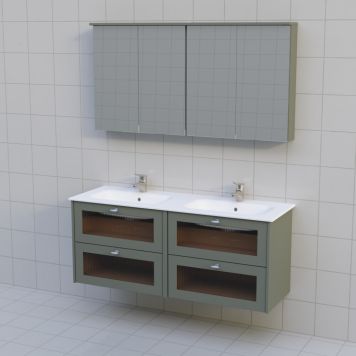 BADRUMSMÖBEL AURA PORSLIN DUBBEL 140CM