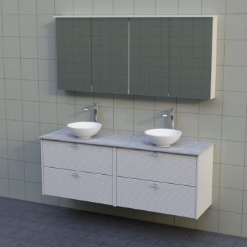 BADRUMSMÖBEL AURA BÄNKSKIVA DUBBEL 160CM