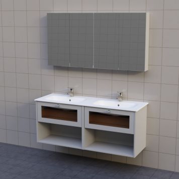 BADRUMSMÖBEL AURA BOX PORSLIN DUBBEL 140CM