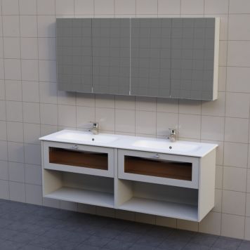 BADRUMSMÖBEL AURA BOX PORSLIN DUBBEL 160CM