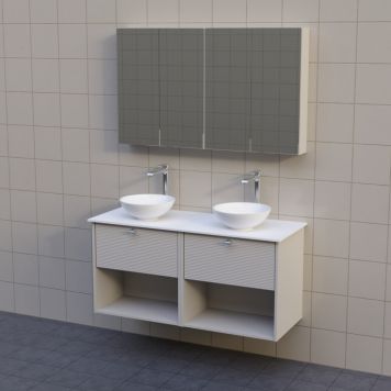 BADRUMSMÖBEL AURA BOX BÄNKSKIVA DUBBEL 120CM