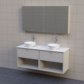 BADRUMSMÖBEL AURA BOX BÄNKSKIVA DUBBEL 140CM