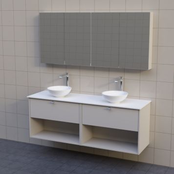 BADRUMSMÖBEL AURA BOX BÄNKSKIVA DUBBEL 160CM
