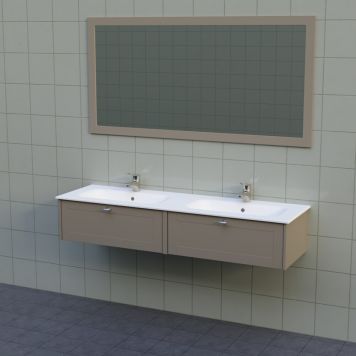 BADRUMSMÖBEL AURA LÅG PORSLIN DUBBEL 160CM