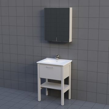 BADRUMSMÖBEL CAMARGUE FORS HÖG LÅDA HYLLA 60CM