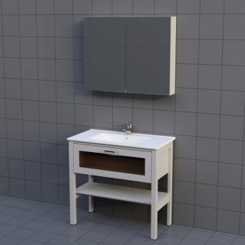 BADRUMSMÖBEL CAMARGUE FORS HÖG LÅDA HYLLA 90CM