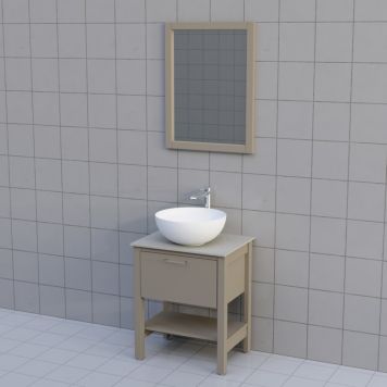 BADRUMSMÖBEL CAMARGUE FORS LÅG LÅDA HYLLA 60CM