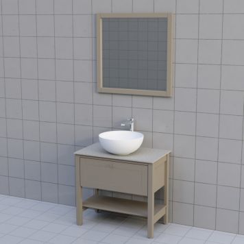 BADRUMSMÖBEL CAMARGUE FORS LÅG LÅDA HYLLA 80CM