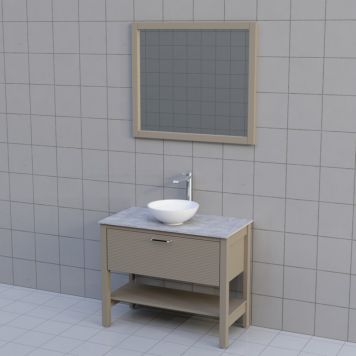 BADRUMSMÖBEL CAMARGUE FORS LÅG LÅDA HYLLA 90CM