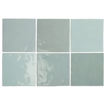 KAKEL TENFORS CREATIVA 15X15CM AQUA BLANK 1M²/KRT
