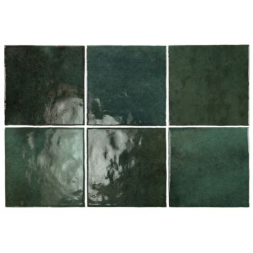 KAKEL TENFORS CREATIVA 15X15CM MOSS GREEN BLANK 1M²/KRT