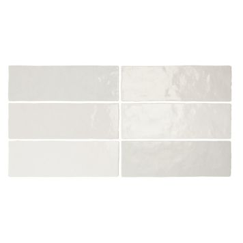 KAKEL TENFORS CREATIVA 6,5X20CM WHITE BLANK 0,5M²/KRT