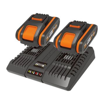 BATTERIKIT WORX WA3610 DOBB 20V 2X2,0AH