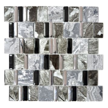 MOSAIK ROMAN MIX GREY/WHITE/BLACK PRIS PER ARK