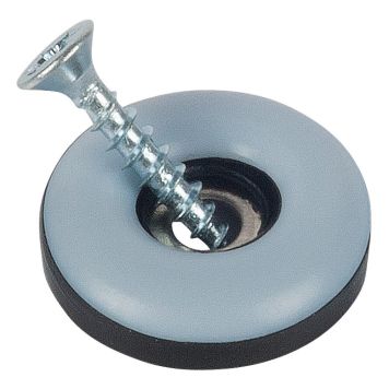 MÖBELTASSAR STABILIT MED SKRUV 22MM GRÅ 8ST