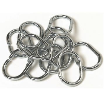 DUSCHDRAPERIRINGAR KROM 12 ST