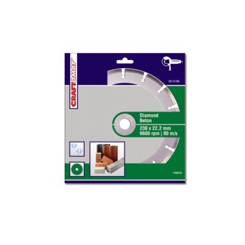 DIAMANTSKIVA CRAFTOMAT BETONG 230X2,4X22,23MM