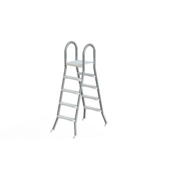 POOLSTEGE SWIM & FUN 4-STEG MED PLATTFORM 165CM