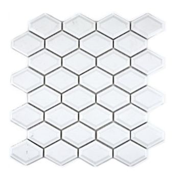 MOSAIK METRO DIAMOND VIT BLANK 4.5/9.5X4.5 CM