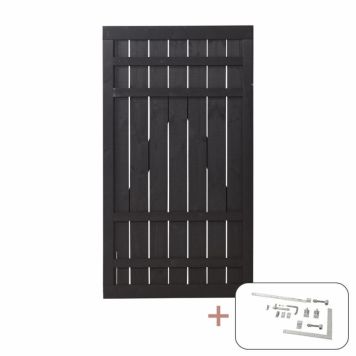 GRIND PLUS RUSTIK 100X180CM SVART