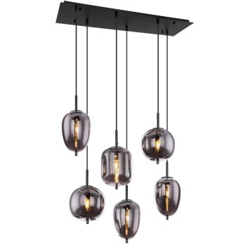TAKLAMPA GLOBO BLACKY 6 SVART 