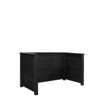 AVFALLSSKJUL PLUS PLANK PROFIL 194X97X108CM SVART