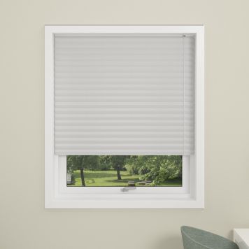 PLISSÉGARDIN DUBAI MÖRKLÄGGANDE 120X130CM VIT  