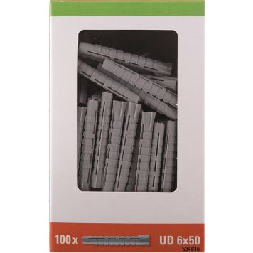 UNIVERSALPLUGG STABILIT UD 6X50MM 100-PACK