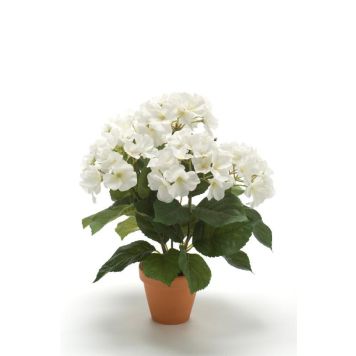 KONSTVÄXT HORTENSIA I KRUKA VIT 11CM