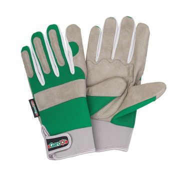 TRÄDGÅRDSHANDSKE GARDOL KONSTLÄDER GRÖN STRL 8