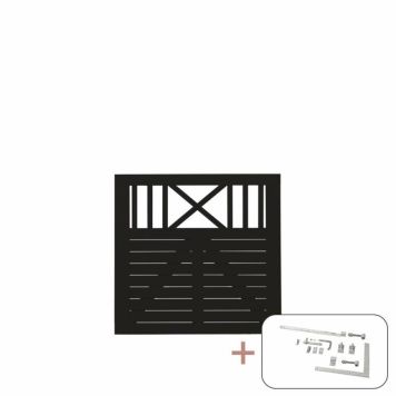 GRIND PLUS NOSTALGI 100X95CM SVART