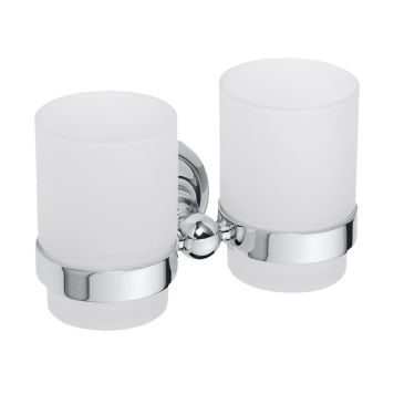 TANDBORSTGLAS BEMETA RETRO DUBBEL KROM