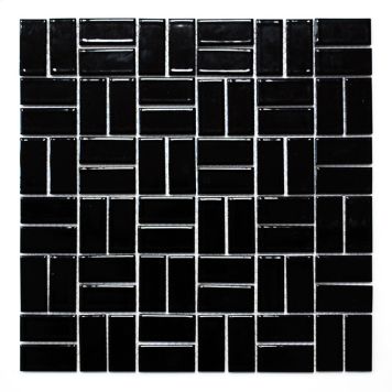 MOSAIK WINDMILL SVART BLANK 30X30CM PRIS PER ARK