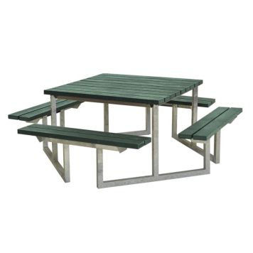 TRÄDGÅRDSMÖBEL PLUS BORD-/BÄNKSET TWIST 294X73CM GRÖN 