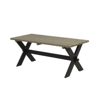 BORD PLUS NOSTALGI SVART/GRÅBRUN 177X76CM