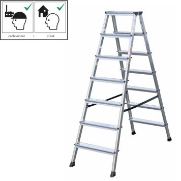 TRAPPSTEGE STABILOMAT DUBBELSIDIG 1,65M 2X7 STEG