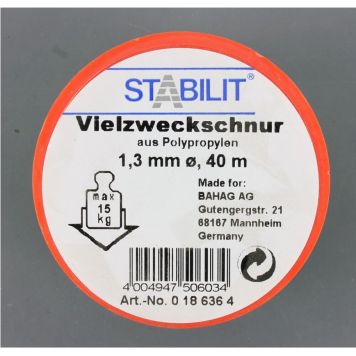 ALLROUNDSNÖRE STABILIT MULTIFÄRGAD 1,3MM 40M