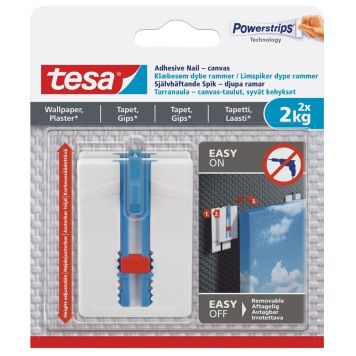 SJÄLVHÄFTANDE SPIK TESA TAPET GIPS 2KG 2ST 