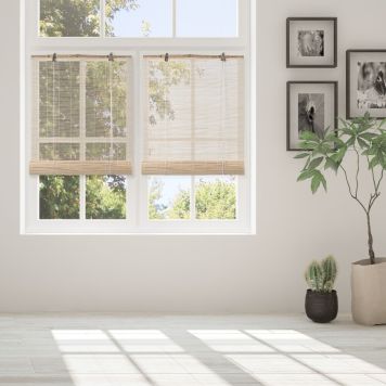 RULLGARDIN BAMBU ROLL-UP EKFÄRGAD 80X160CM