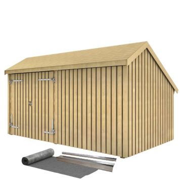 FÖRRÅD PLUS MULTI 2  INKL TAKPAPP DUBBELDÖRR/STÄNGD 10,5M²