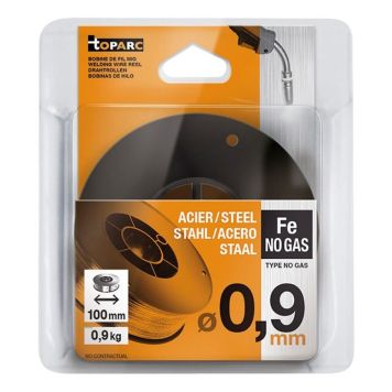 FYLLNINGSTRÅDSPOLE TOPARC STÅL 0,9MM