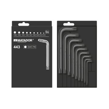 INSEXNYCKELSATS MATADOR TORX 9-40 8 DELAR 