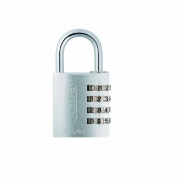 HÄNGLÅS ABUS KOMBINATION 4-SIFFROR 40MM SILVER 