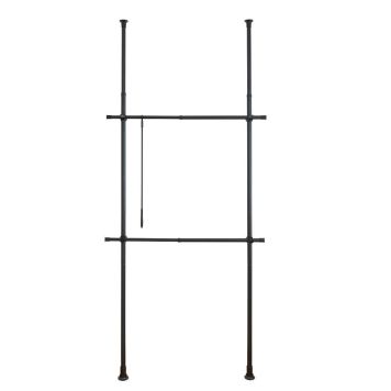 KLÄDSTÄNGER WENKO HERKULES TELESKOP BASIC SVART 75-120 CM