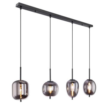 TAKLAMPA GLOBO BLACKY 4 SVART 
