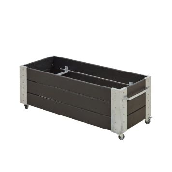 PLANTERINGSLÅDA PLUS CUBIC SVART 120X50X45 CM