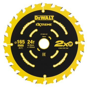 TRIMSÅGKLINGA DEWALT DT10624 EXTREME 165X20MM 24T