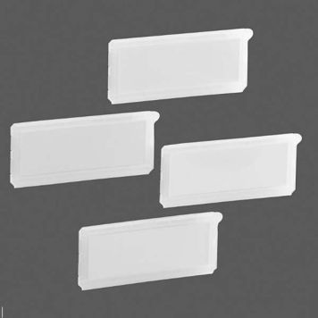 ETIKETTHÅLLARE ELFA VIT 4-PACK  