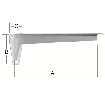 L-KONSOL 580MM FÖRZINKAD